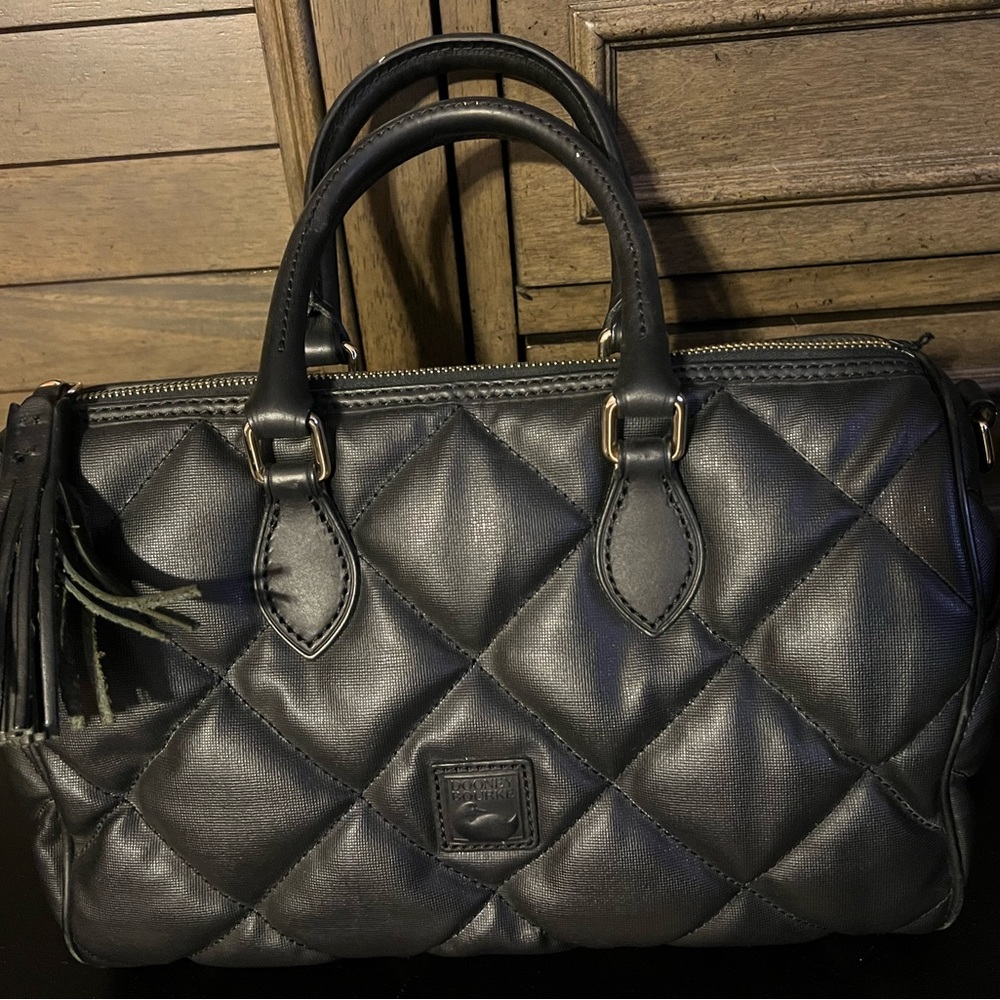 Dooney & Bourke Black Quilted Duffle